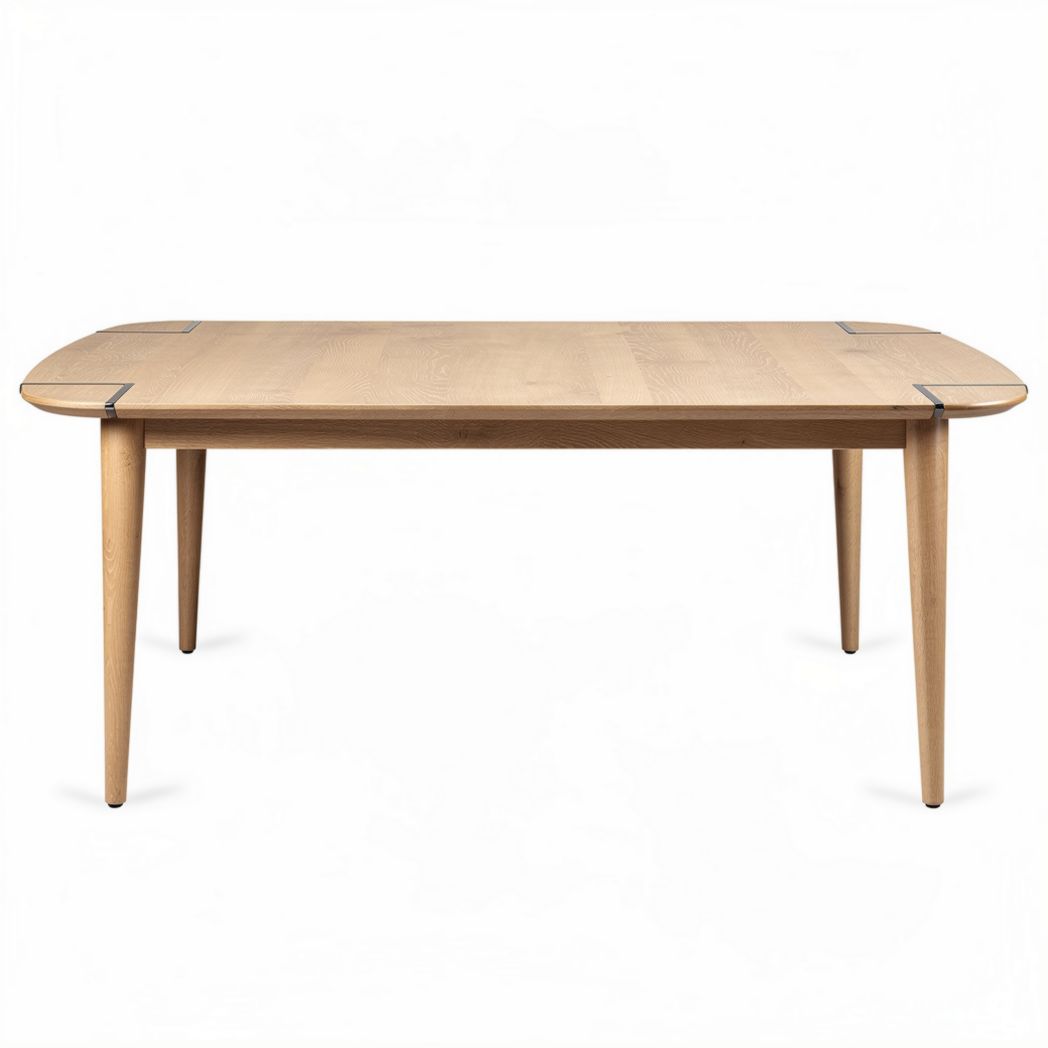 Table à manger en bois clair dimensions 180 x 90 x 75cm design moderne